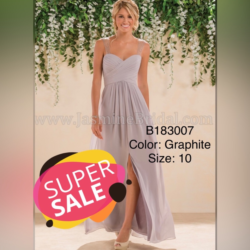 Jasmine Bridesmaid dress - color:Graphite Size:10